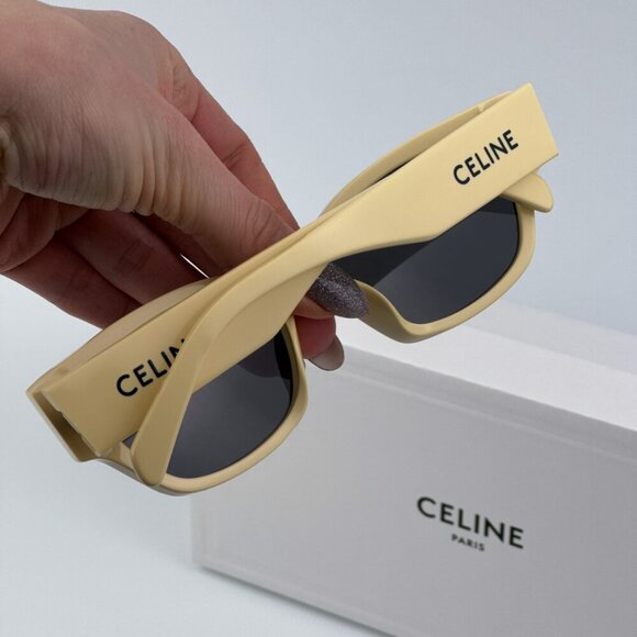 Celine CL40197U 39A MONOCHROMS BRAND NEW Sunglasses Light Brown Smoke Unisex - Picture 4 of 12